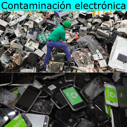 contaminación electrónica