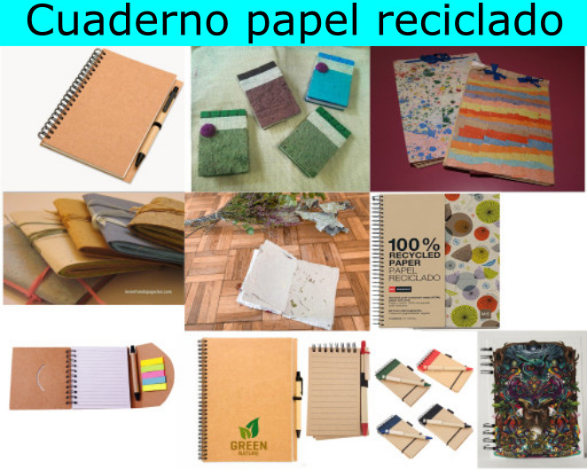 Cuaderno papel reciclado