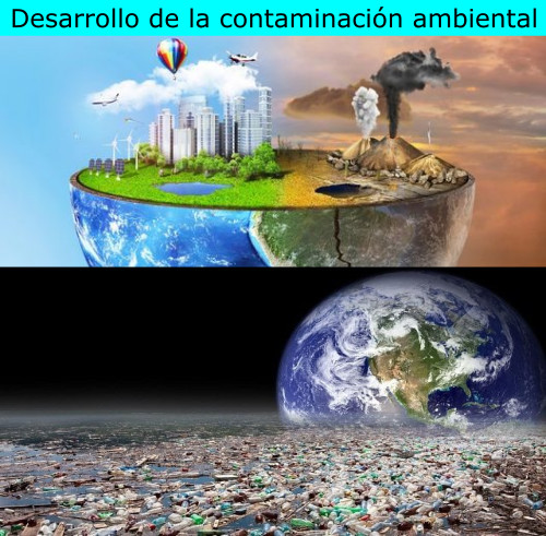 desarrollo de la contaminación ambiental