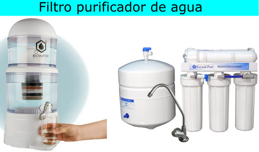 filtro purificador de agua