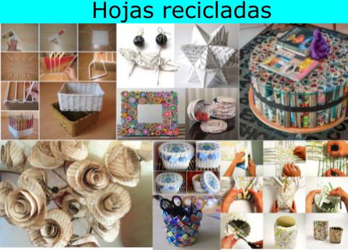 Hojas recicladas