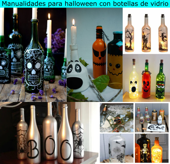 ideas de botellas halloween