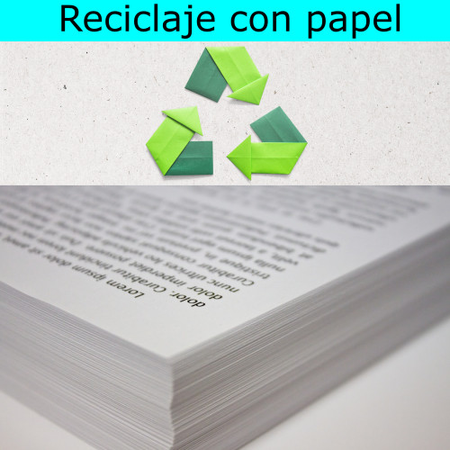 Reciclaje con papel