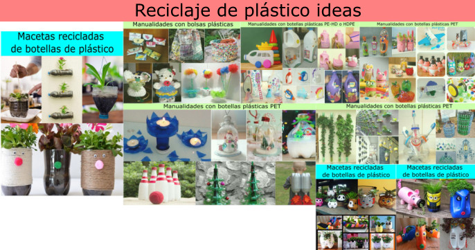 Reciclaje de plástico ideas