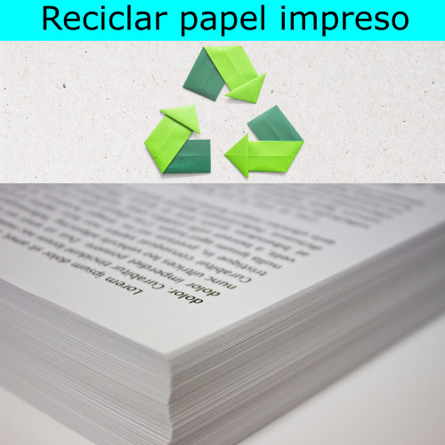 Reciclar papel impreso