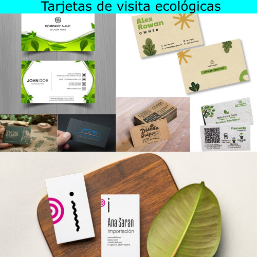 Tarjetas de visita ecológicas