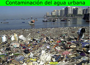 contaminación del agua urbana