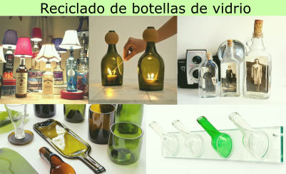 Reciclado de botellas de vidrio